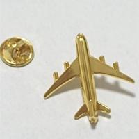 Cadeaux d'aviation décoration de vêtement insigne en métal en alliage personnalisé métal Boeing avion épinglette