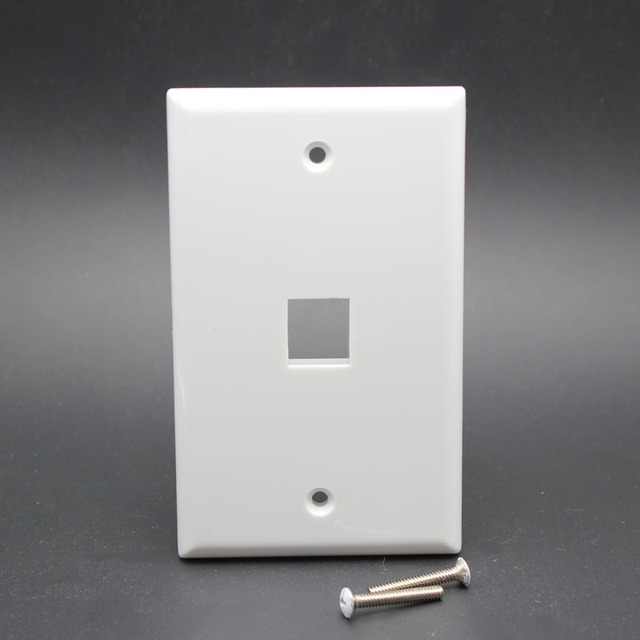 0/1/2/3/4/5/6 Port Wall Outlet Plates for RJ45 OR RJ11 Keystone Jack and Modular Inserts Faceplate Keystone Wall Plate US Type