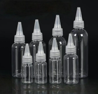 Bouteille compte-gouttes vide en plastique de 50/100 ml, flacon compressible vide pour produits nettoyants et cosmétiques, avec bouchon à vis, sérigraphie