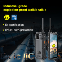 Téléphone antidéflagrant certifié ATEX ZONE2 Android 16 5G avec batterie de 9600 mAh pour l'industrie pétrolière et gazière