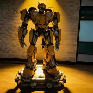 Sculptures de robots <span class=keywords><strong>Optimus</strong></span> <span class=keywords><strong>Prime</strong></span> et <span class=keywords><strong>Bumblebee</strong></span> en résine 3D et fibre de verre personnalisées pour le Nouvel An chinois et les attractions extérieures - Product Image 2