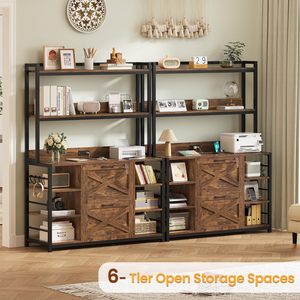 SENYU <b>Metal</b> Vertical Filing <b>Cabinet</b> with Charging Station Lock Eco-Friendly Durable Home Office Printer Stand with Open <b>Storage</b> - Product Image 3