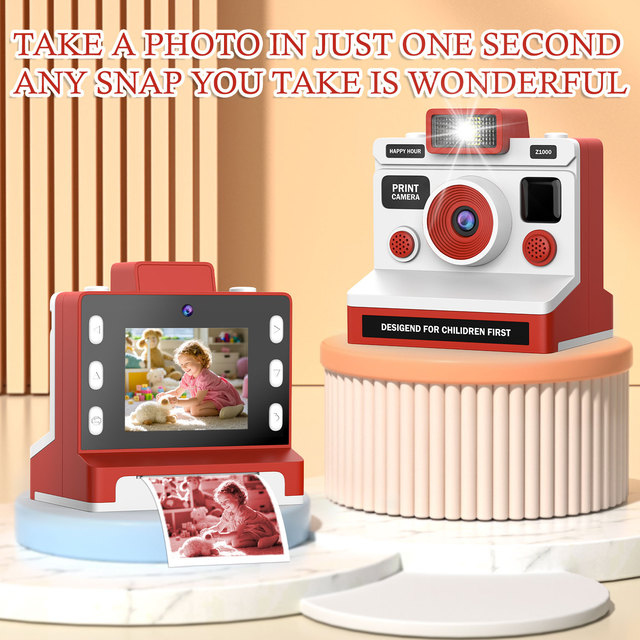 OEM ODM Kids Instant Print Camera Thermal Photo Printer for Christmas Birthday Gift Wholesale camera