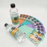 Étiquettes d'emballage en film rétractable en PVC souple de qualité alimentaire pour les boissons énergisantes, les jus, durables, imperméables, écologiques, étiquettes pour bouteilles de boissons