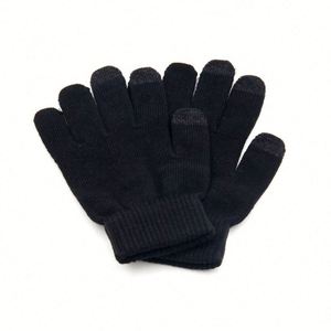 Gants d'hiver en tricot pour femmes et hommes à prix OEM, compatibles avec les écrans tactiles - Product Image 4