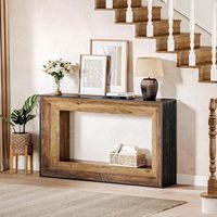 Table console rectangulaire moderne en bois pour salon, fabriquée en Chine