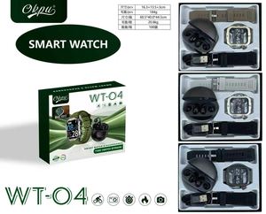 Set de Regalo de Reloj Inteligente WT-04 para Hombre y Mujer, IP67, Monitor de Ritmo Cardíaco, Rastreador de Presión Arterial, Reloj Inteligente Deportivo, Auriculares TWS - Product Image 6