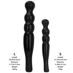 Tapón <span class=keywords><strong>Anal</strong></span> Negro de <span class=keywords><strong>Doble</strong></span> Cabeza, Extra Largo, Extra Grande y Extra Grueso, para Uso en Exteriores, Entrenamiento y Expansión <span class=keywords><strong>Anal</strong></span> - Product Image 4
