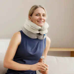 用于颈部头痛背部疼痛颈部牵引枕颈部牵引器充气颈椎牵引器