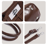 Nouveau style décontracté rétro unisexe en similicuir imperméable avec broderie, sac à bandoulière réglable, sac messager tendance, sac bandoulière