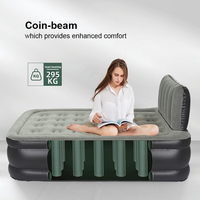 Matelas pneumatique à remplissage rapide portable King Size avec pompe automatique Lit gonflable pliable pour couple