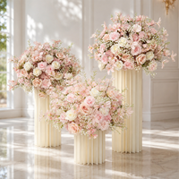 Centerpiece Bola Bunga Cantik Populer, Elegan, untuk Pernikahan, 30 cm, Buket Bola Bunga Pernikahan