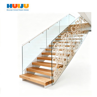 Escaliers flottants HJ Outdoor Foshan Carrara White pour projets de construction de villas et d'hôtels en provenance de Chine