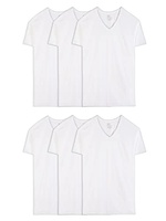 T-shirt à manches courtes et col en V pour homme, coupe classique, doux, respirant, léger, en coton, haut de gamme pour tous les jours, t-shirt personnalisé pour homme
