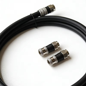Cable Coaxial RG6/<span class=keywords><strong>U</strong></span> Profesional con Conectores Tipo F PPC Premium, Cable RF Digital para Satélite, CATV y Banda Ancha de 0.1m a 50m - Product Image 4
