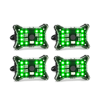 Kits d'éclairage LED RGBW haute puissance HSSH Patent 96W/192W/288W/384W avec contrôle par application, 2 pouces, pour camion tout-terrain, bateau, UTV, ATV, éclairage sous châssis