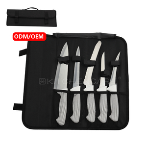 KITCHENCARE Lot de 5 couteaux à désosser en acier inoxydable pour chef, couteau à filet à manche blanc personnalisable, ensemble de couteaux de cuisine pour boucher et sashimi - Product Image 1