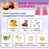 Huidverlichtende Gummies 3g 60 Passievrucht Smaak Zachte Snoepjes Vegan Gezondheidsbevorderend Pectine Collageen