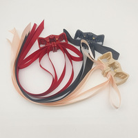 Barrettes magnétiques papillon en gros, nœuds de cheveux longs rouges et noirs pour filles, accessoires magnétiques pour cheveux pour femmes