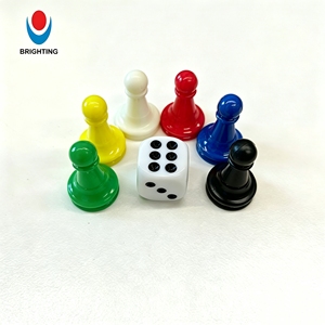 Peones Magnéticos de Plástico para Juegos de Mesa de 16*26MM con Juego de Dados, 6 Colores, <span class=keywords><strong>Piezas</strong></span> de Juego de <span class=keywords><strong>Ludo</strong></span>/Ajedrez para Fiestas Familiares - Product Image 1
