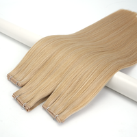 Extensiones de Cabello Humano con Trama Invisible de Doble Capa, Tipo Mariposa, con Orificios XO, Trama Doble