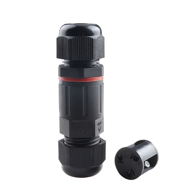 IP68  Waterproof Outdoor Plastic Electrical Wire Connector IP67 3PIN M20 Mini Waterproof Connectors