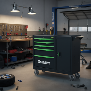 Fasano <b>Tools</b> 5 <b>Drawer</b> Rolling <b>Tool</b> Cabinet With Door And Casters For Auto Repair - Product Image 3