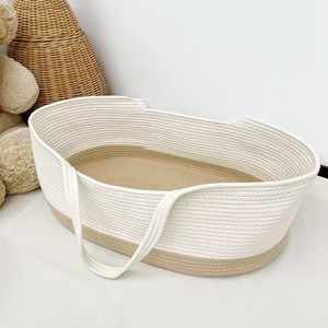 Cesta Moisés Portátil Genérica de Cuerda de Algodón con Tamaño Estándar <span class=keywords><strong>para</strong></span> Cambio de Pañales de Bebé Recién Nacido - Product Image 4