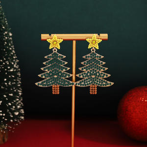 2025 nouveau noël en gros en vrac perlé boucles d'oreilles perles de rocaille bijoux vacances perle boucles d'oreilles bijoux arbre de noël boucles d'oreilles - Product Image 4