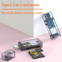 Lector de tarjetas Sd Lector de tarjetas Otg Lector de tarjetas de memoria Lector de tarjetas Escritor, Lector de tarjetas usb 4 en 1 Lector de tarjetas Tipo-c Lector de tarjetas Usb C