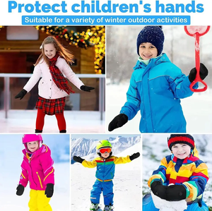 Gants chauffants USB rechargeables pour enfants, mitaines en polyester à piles pour garçons et filles, pour le ski et le snowboard - Product Image 5