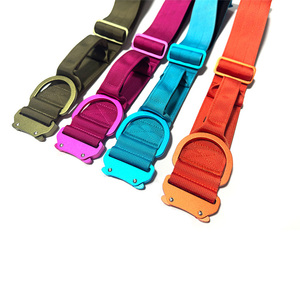Collier pour <span class=keywords><strong>chien</strong></span> réglable en nylon épais et néoprène avec boucle en métal léger et poignée confortable - Product Image 4