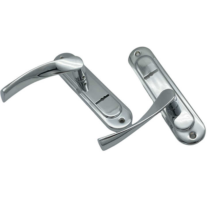 Euro Profile Keyhole Modern Door Lock Handle With Plate - Buy Door ...
