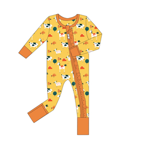 Tre hữu cơ bé đồ ngủ bé Romper Babi GOTS quần áo sơ sinh bền vững tùy chỉnh dài tay áo bé Jumpsuit trẻ sơ sinh onesie - Product Image 3