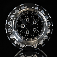 Jantes forgées pour course de dragster 15 17 18 pouces 5x120 5x114.3 style GT1R avec beadlock compatibles Corvette C7 C8 Mustang GT