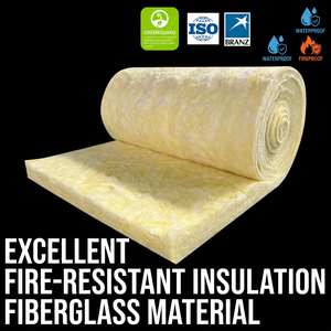 Rouleau <span class=keywords><strong>de</strong></span> <span class=keywords><strong>laine</strong></span> <span class=keywords><strong>de</strong></span> <span class=keywords><strong>verre</strong></span> acoustique et thermique UET pour isolation <span class=keywords><strong>de</strong></span> toiture, insonorisation R13, 75 pieds, 3,5 pouces, couverture en fibre <span class=keywords><strong>de</strong></span> <span class=keywords><strong>verre</strong></span> résidentielle - Product Image 1