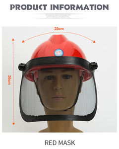 <span class=keywords><strong>Casque</strong></span> forestier monté sur la tête avec visière industrielle Couvre-visage Bouclier de soudage pour le jardinage Tonte Protection personnelle Équipement de travail - Product Image 2