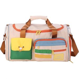 Summer Travel Duffle <b>Bag</b> Shoe Compartment Water Resistant Lightweight Foldable Weekender <b>Overnight</b> Gym Sports <b>Bag</b> Dry Wet - Product Image 1