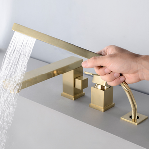 Латунный смеситель для ванной с 5 отверстиями - Product Image 2