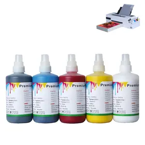 通用散装DTF油墨聚酯薄膜纺织颜料笔芯白色和彩色1000毫升DTF油墨，适用于Ep L1800 I3200 4720