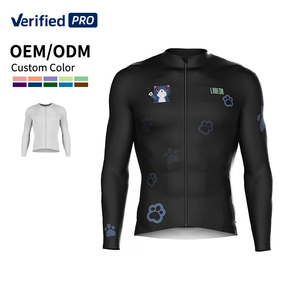 Maglia <span class=keywords><strong>da</strong></span> <span class=keywords><strong>Ciclismo</strong></span> Invernale per Donna all'Ingrosso, Abbigliamento Termico in Pile con Sublimazione, Uniforme di Squadra - Product Image 1