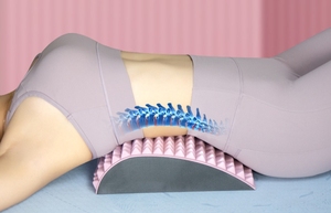 Camilla de espalda-para aliviar el dolor de espalda baja-Dispositivo de agrietamiento de espalda, masajeador para <span class=keywords><strong>escoliosis</strong></span>, soporte de descompresión de la columna vertebral - Product Image 2