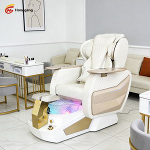 Modern Foot Spa Chair Comfortable Manicure Chair with Wireless <b>Charger</b> - Product Image 6
