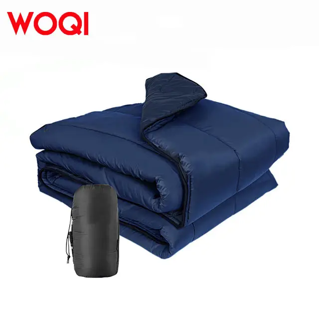 WOQI寒い天候冬暖かい綿毛布耐久性のある防水ナイロン屋外キャンプハンモック寝袋
