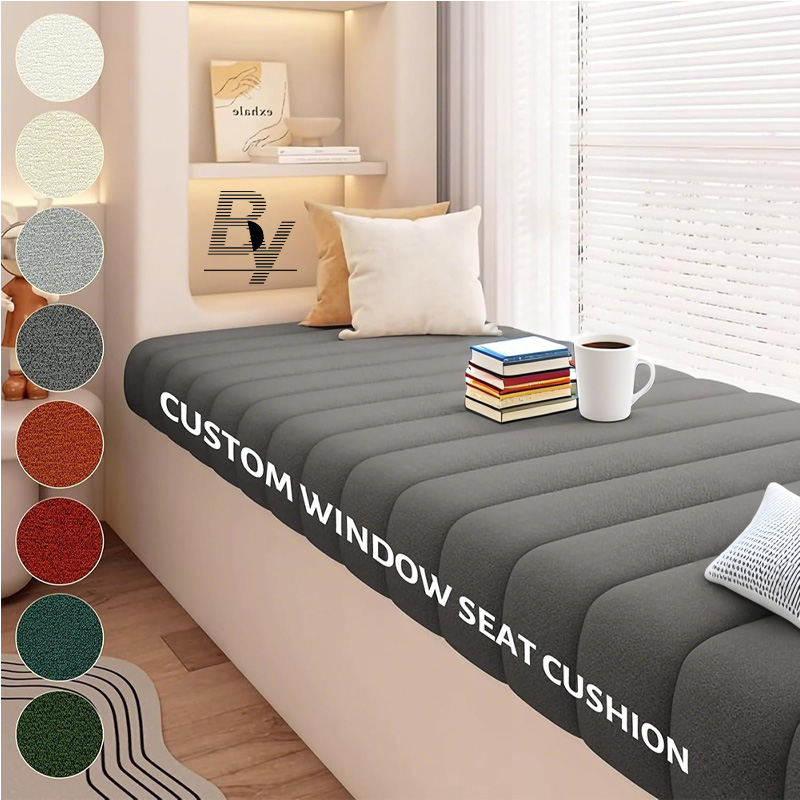 Customized Size Teddy Velvet Tatami Soft Seat Window Cushion