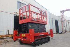 4m 6m 8m 10m 12m elektrikli parça engebeli arazi paletli makaslı adam kaldırma Ce Iso ile paletli makaslı kaldırma - Product Image 2