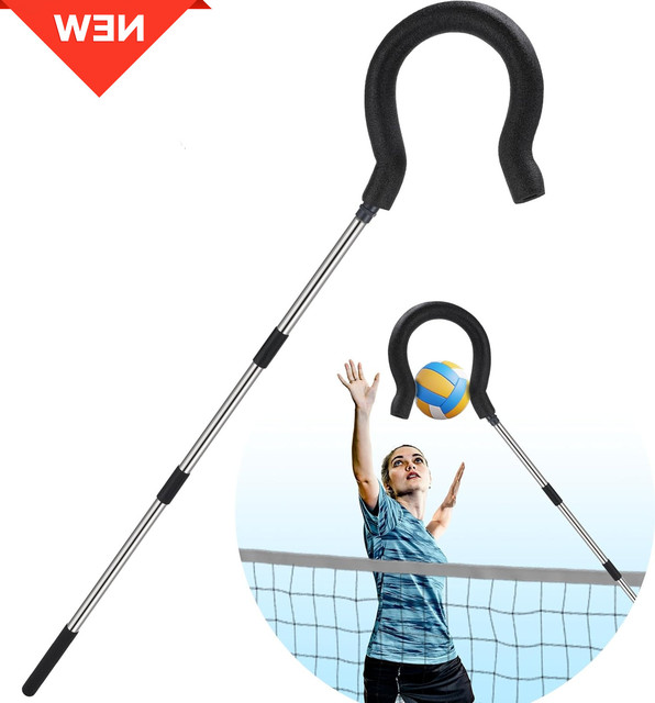 Adjustable Durable 60 INCH Blue Volleyball Spike Trainer Jumping Serving Training Equipment