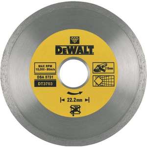แผ่นเจียรเพชร Dewalt ขนาด 115 มม. x 22.2 มม. แบบวงแหวนต่อเนื่อง สำหรับตัดโลหะ - Product Image 1