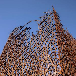 Escultura de Malha de Aço <span class=keywords><strong>Corten</strong></span> Personalizada Vincentaa, Arte ao Ar Livre, Grande Escultura - Product Image 5