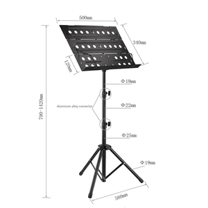 GL-D8 Nouveau design, support de partition en métal premium, flexible et réglable en hauteur, avec sac de transport, pour performance - Product Image 5